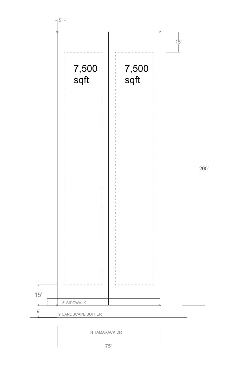 Site plan for Plan to split Boise lot and replace one house with two homes approved