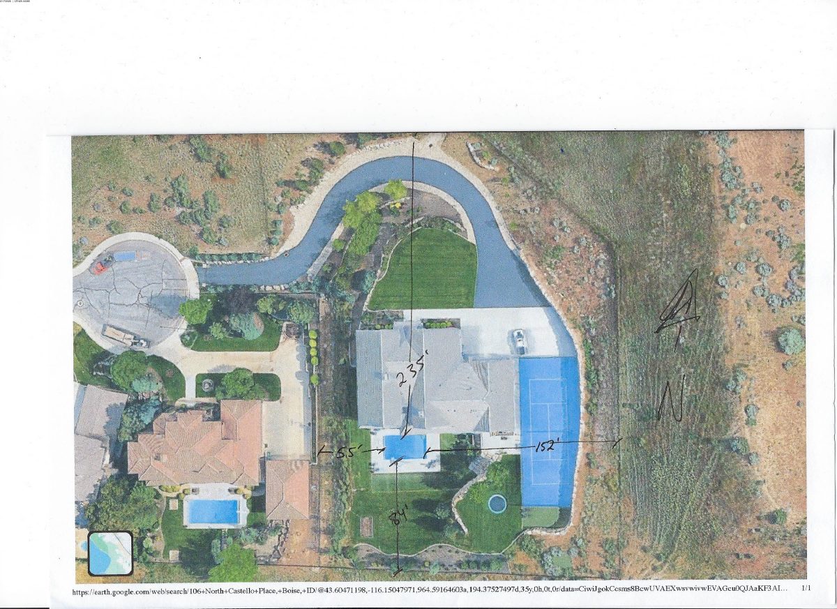 Site plan: Hillside permit approved for new gunite pool and spa on sloped lot