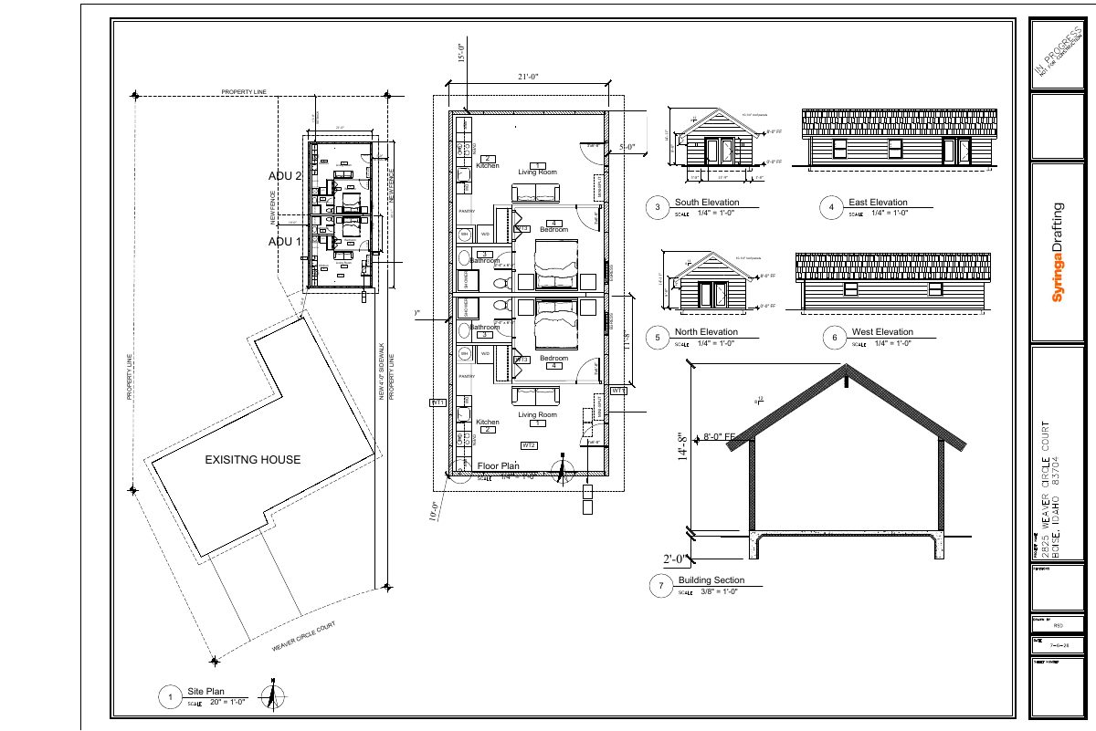 Site plan: Accessory dwelling unit approved on 0.31-acre residential lot