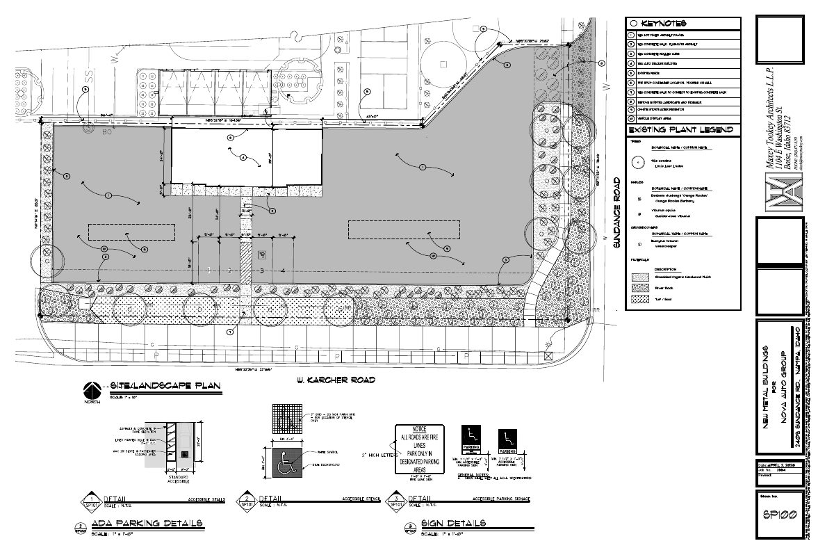 Site plan: 1,776-square-foot car dealership building approved with conditions