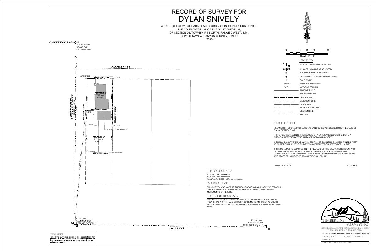 Site plan: Rezone and lot split proposed to allow a new four-bedroom house beside existing home