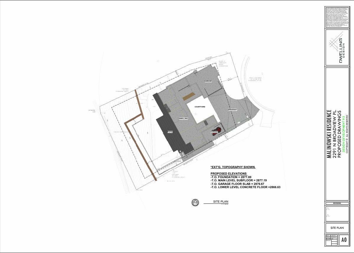 Site plan: Two-home hillside project with accessory dwelling unit approved