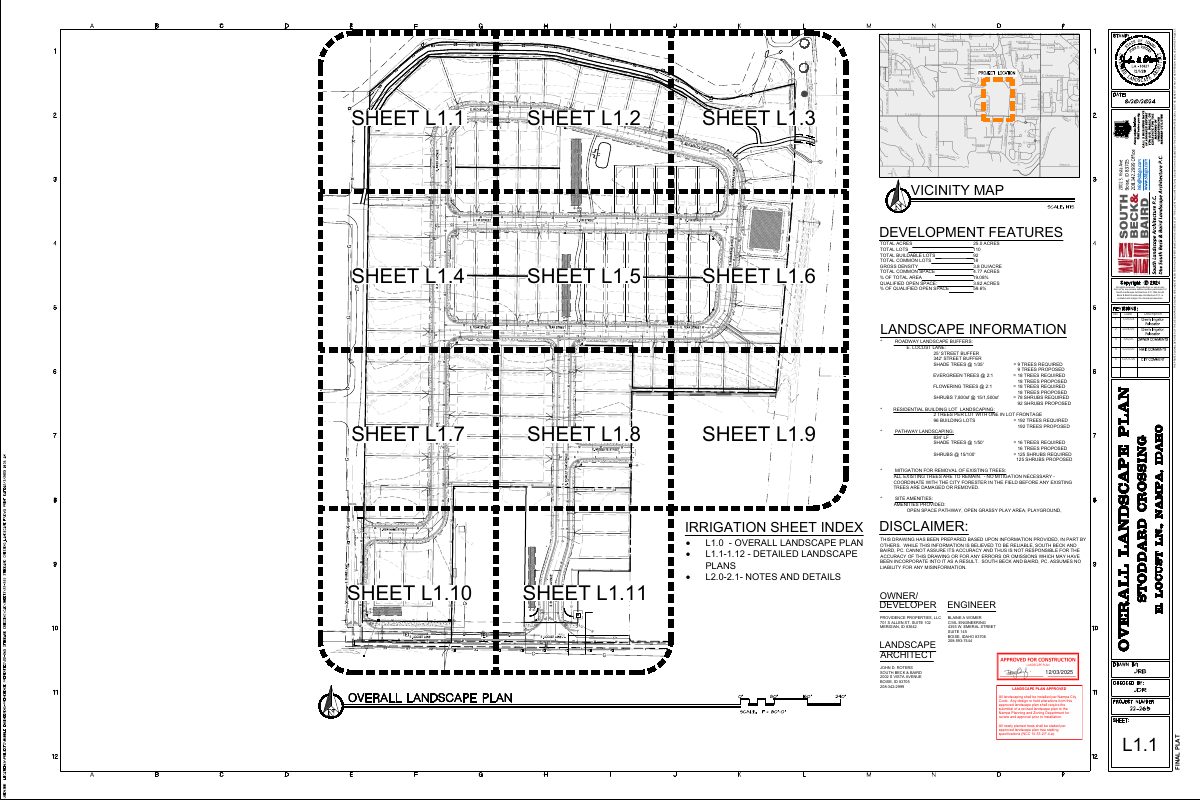 Site plan: Nampa approves 92 single-family homes on Stoddard Crossing subdivision plat