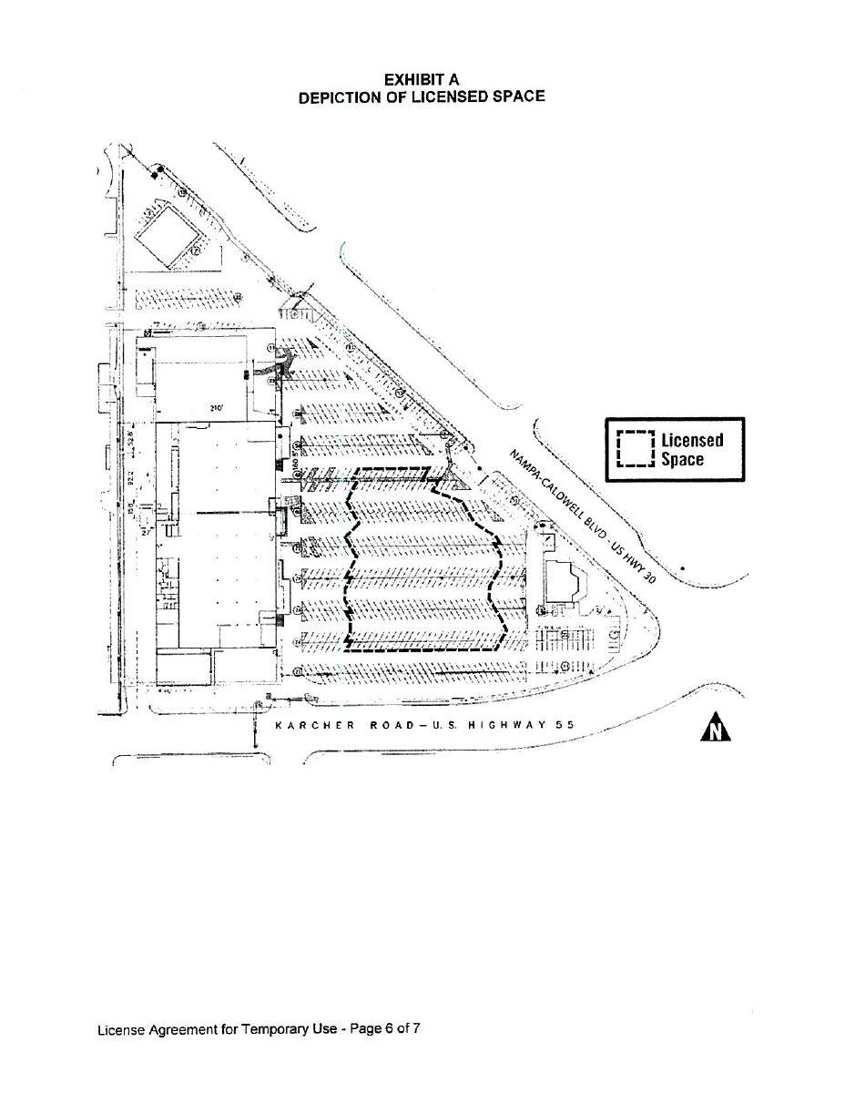Site plan: Temporary offsite car sales event approved for Team Mazda
