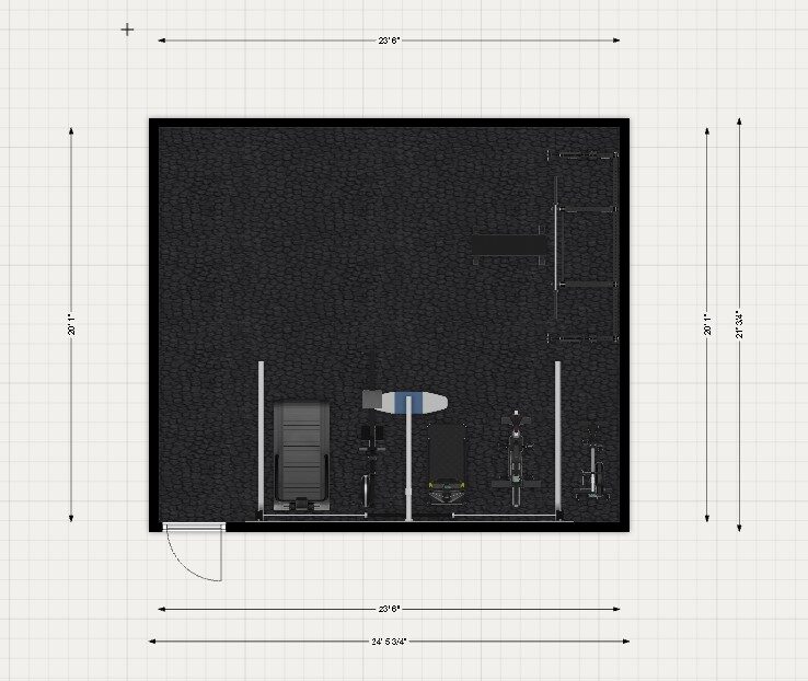 Site plan: Home-based personal training business approved at residential property