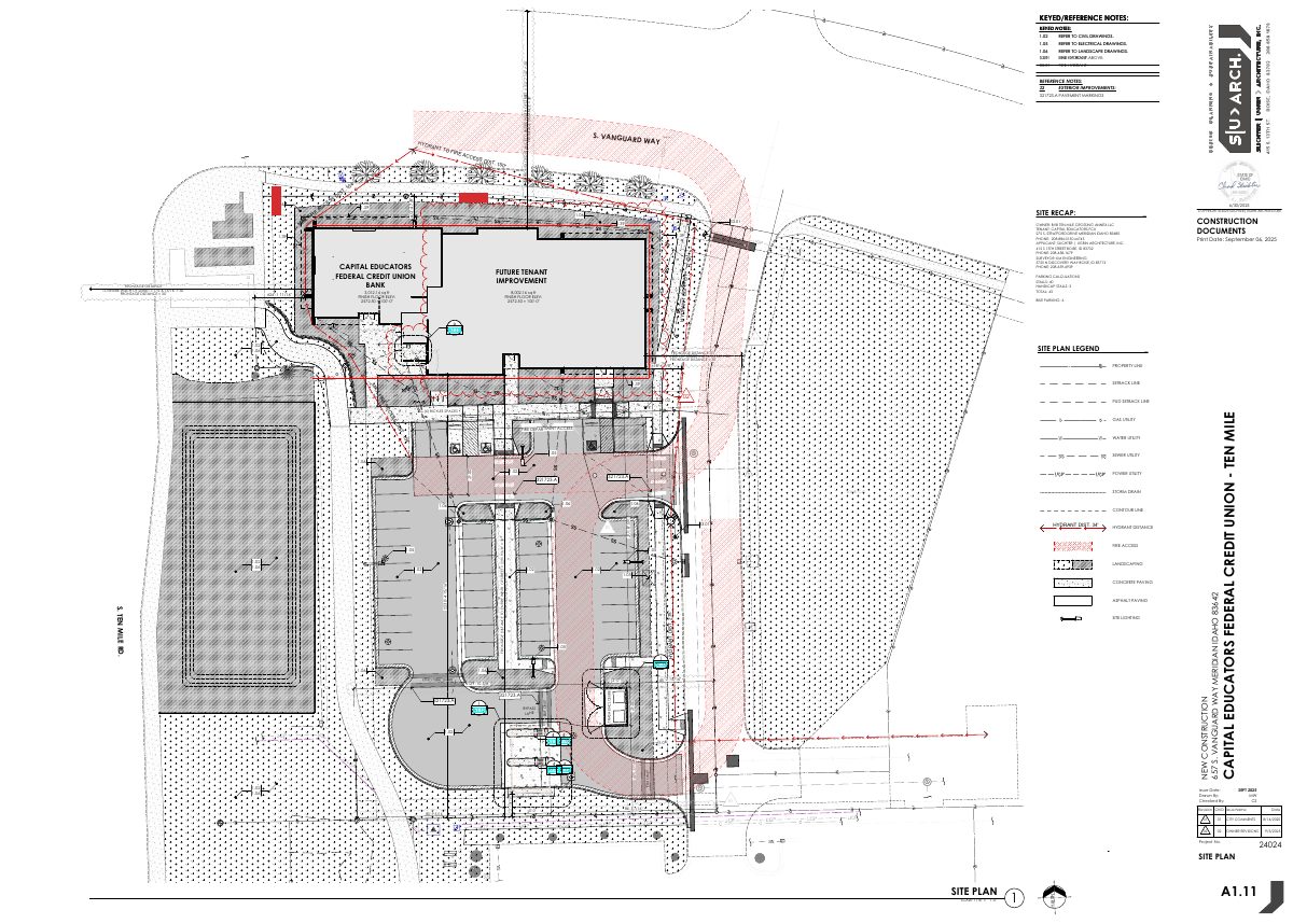 Site plan: Temporary signs for new CapEd branch approved in Meridian