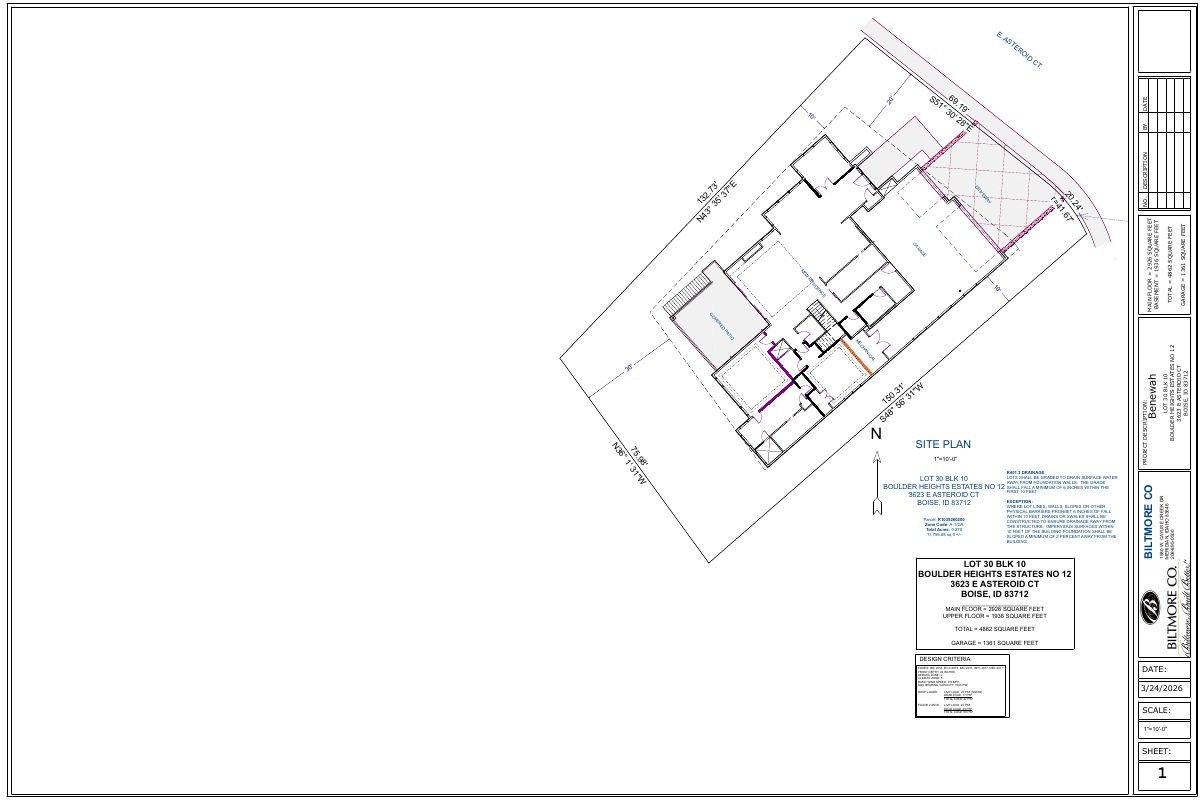 Site plan: Single home proposed on a 0.27-acre lot, now under city review