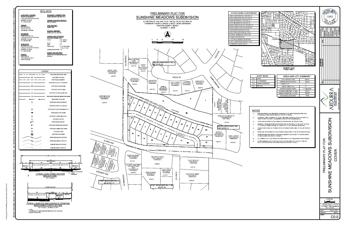 Site plan: 28-home Sunshine Meadows subdivision plan voided after rezone request