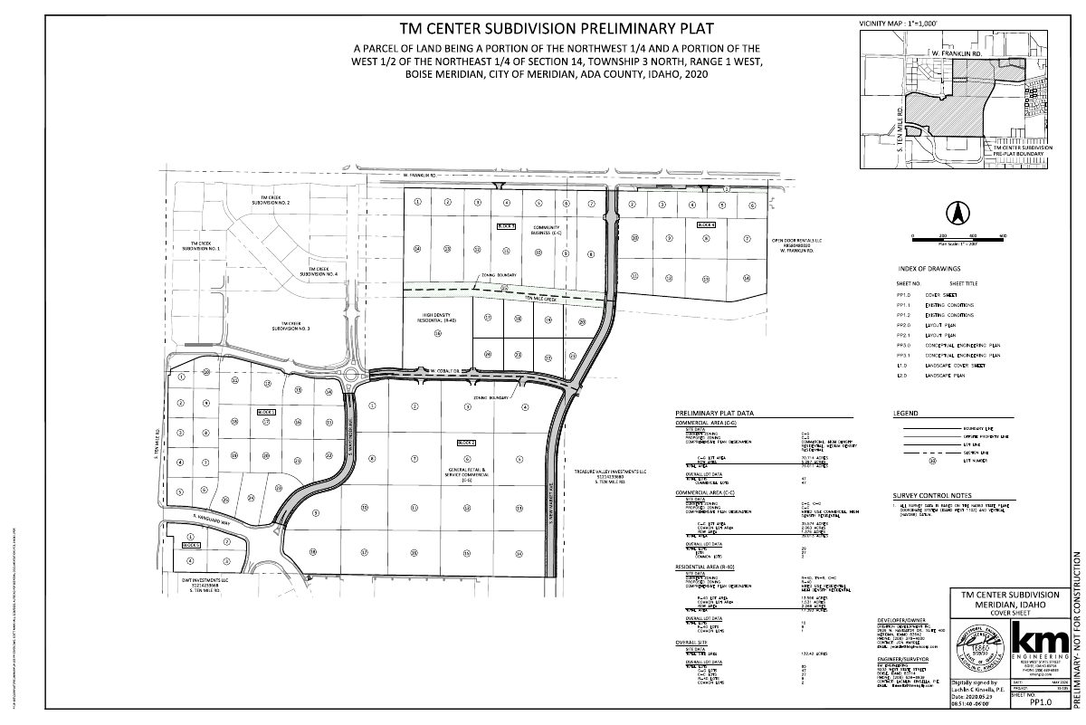 Site plan: Approved: 83 building lots and 75 homes planned on 132 acres in Ten Mile Crossing