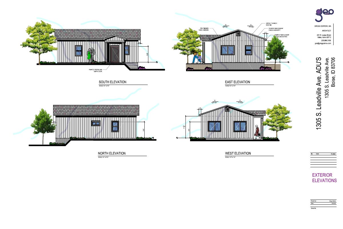 Site plan: Single 2-bedroom backyard unit proposed, replacing plan for two