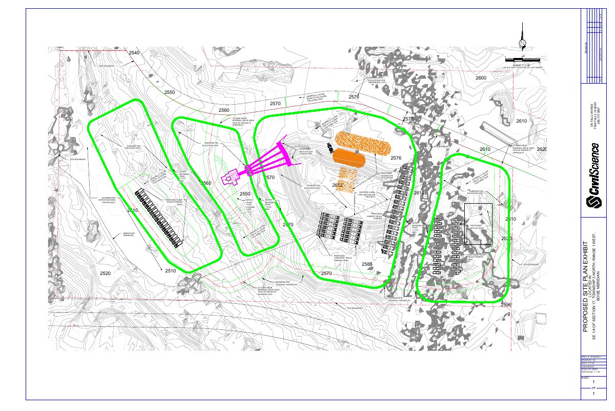Site plan: Annexation of 148-acre concrete batch plant and gravel pit heads to City Council