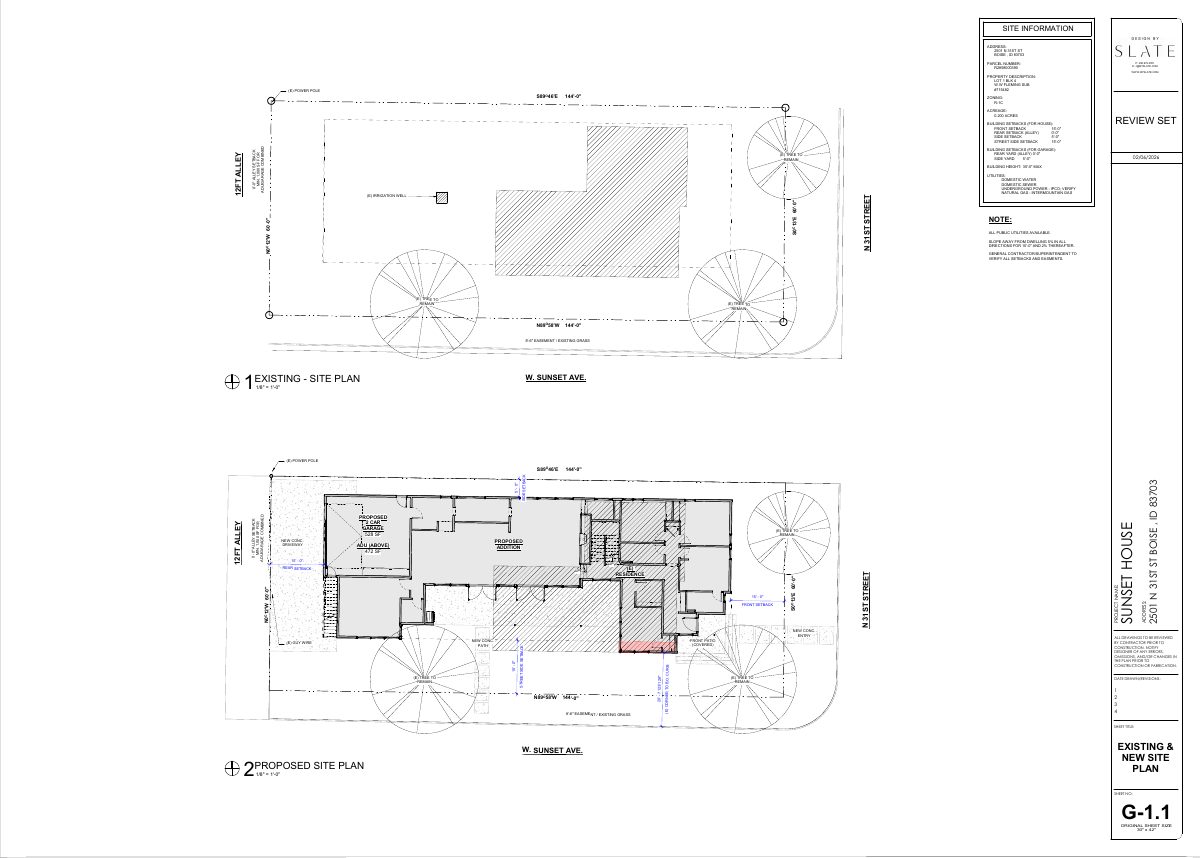 Site plan: Remodel of existing home with attached second-story accessory unit approved