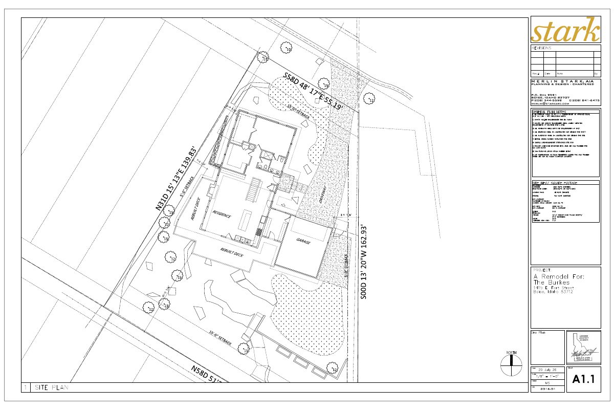 Site plan: Hillside development application filed for 0.31-acre residential lot