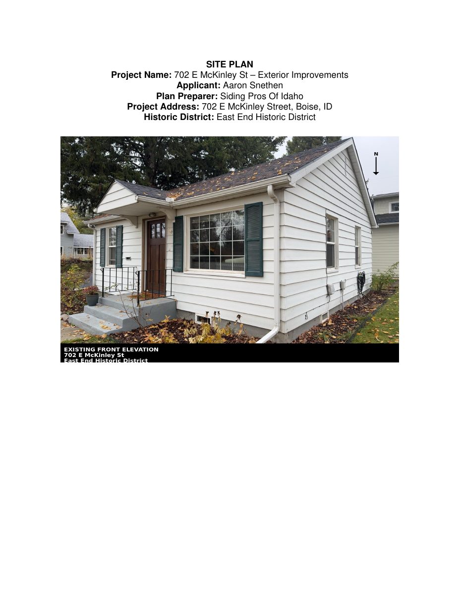 Site plan: New siding approved for home in historic district