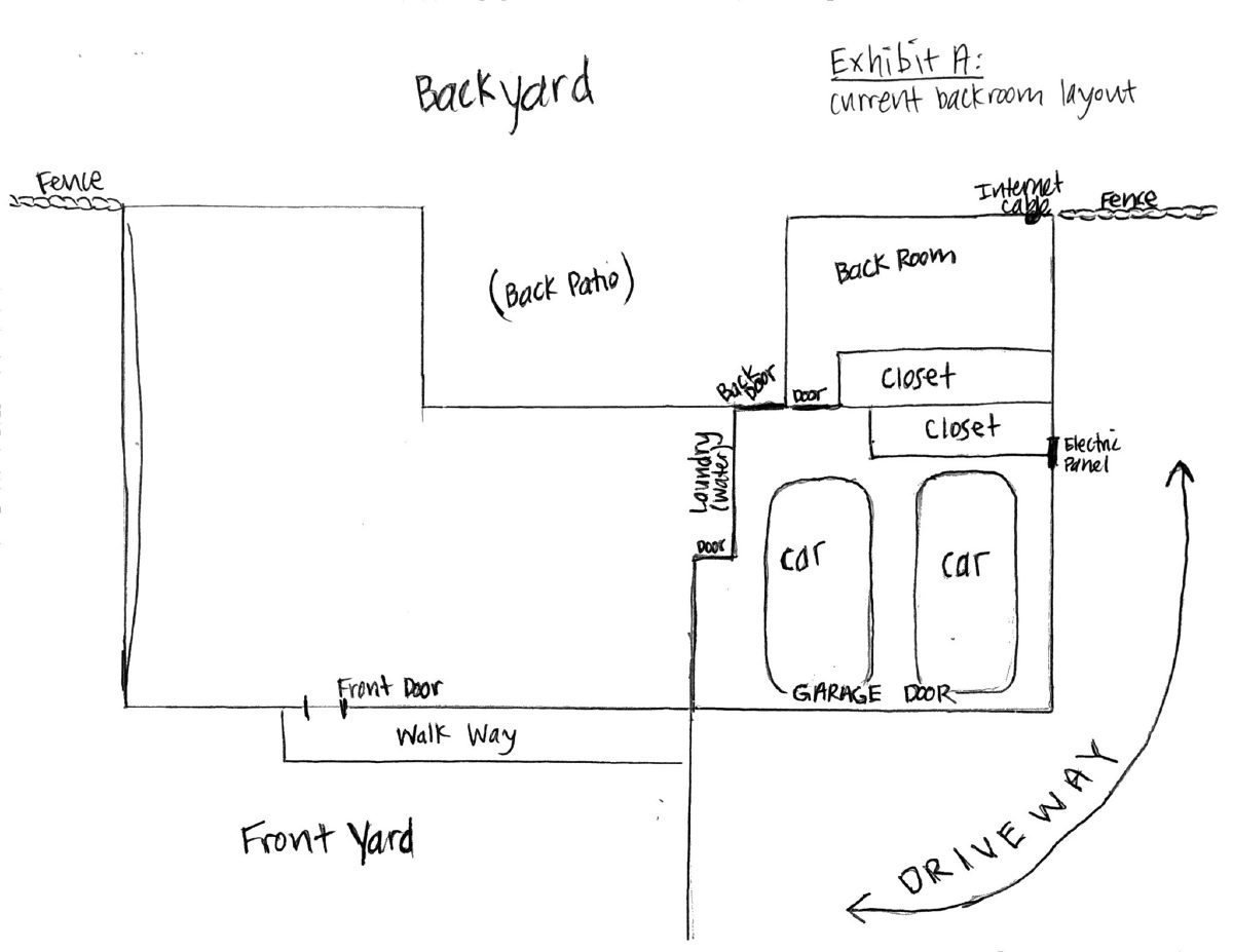 Site plan: Garage storage converted into a studio accessory unit approved in Boise