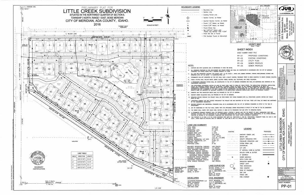 Site plan: Final plat approved for 23 building lots and 92 dwelling units