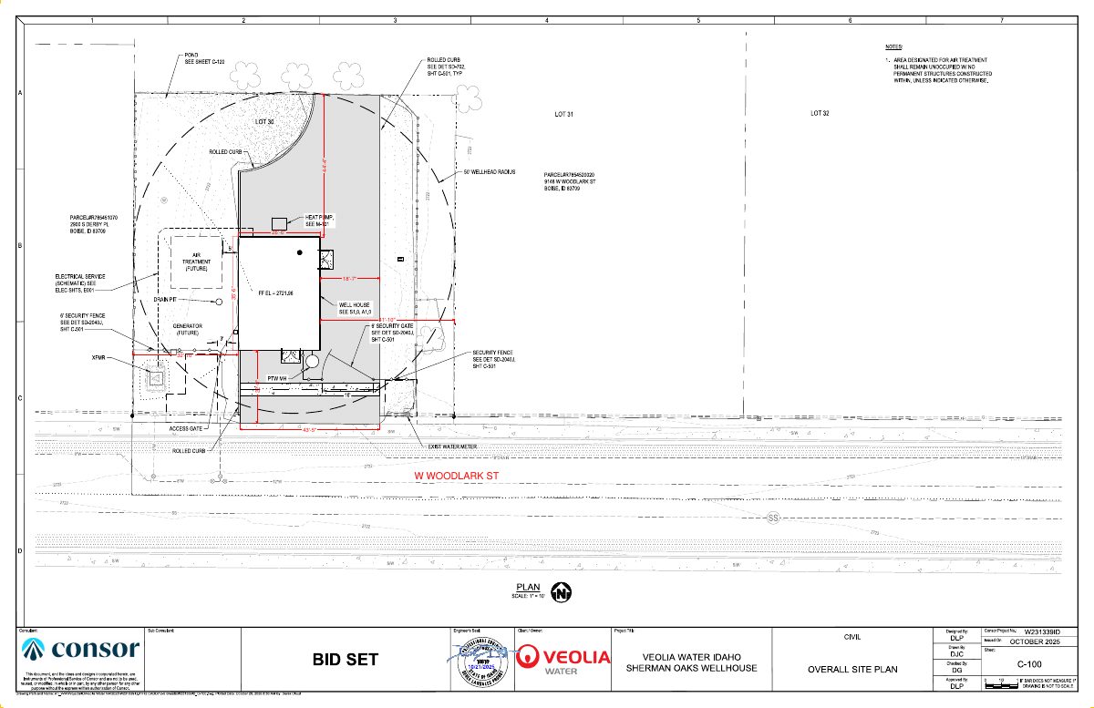 Site plan: Veolia well house for drinking water supply approved