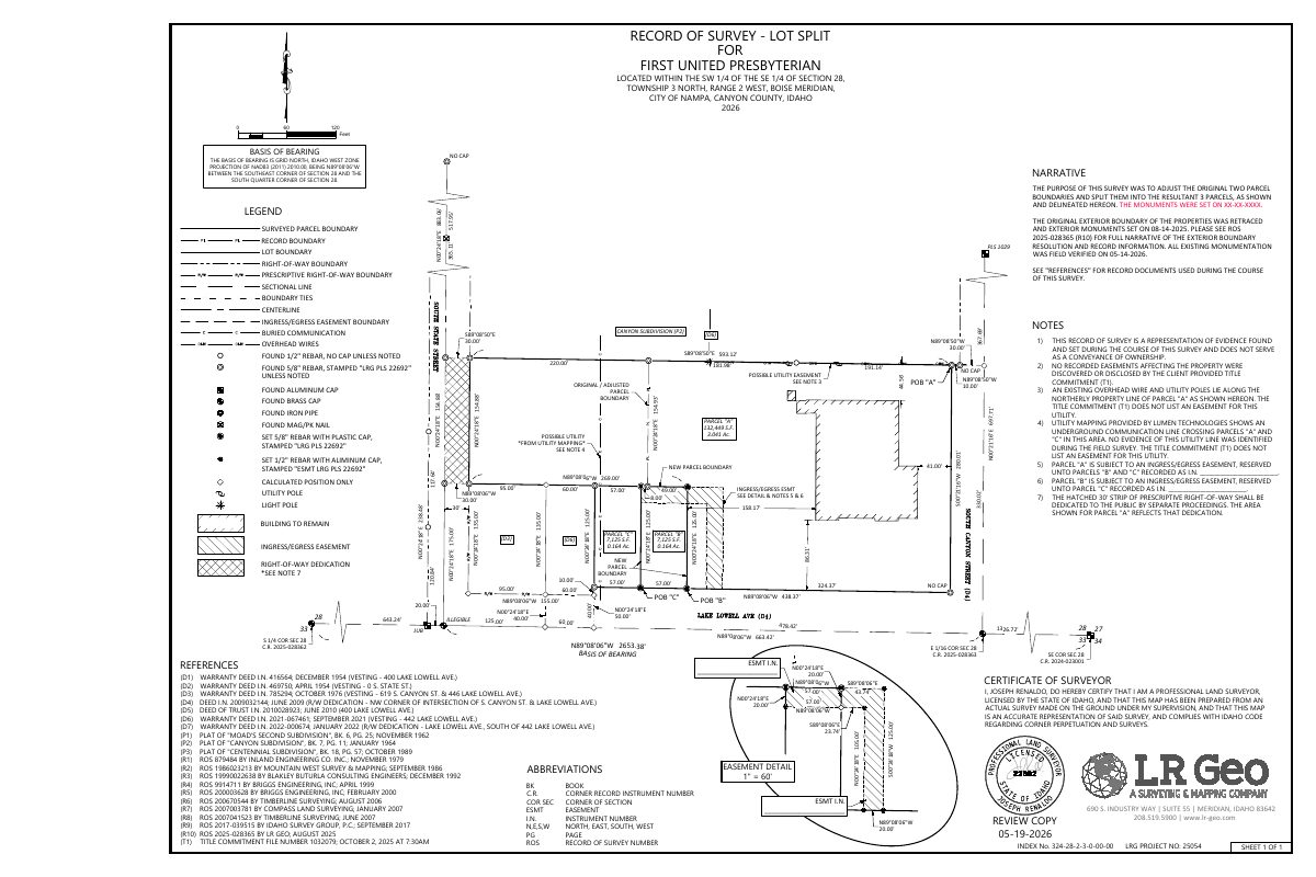 Site plan: Lot line change approved for two single-family homes on church land