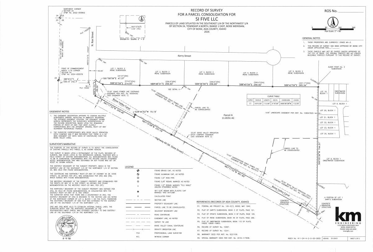 Site plan: Boise approves consolidation of parcels on nearly 7-acre commercial site