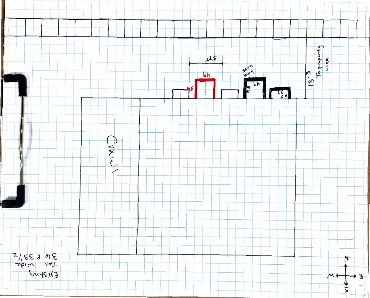 Site plan: Window well on historic home approved
