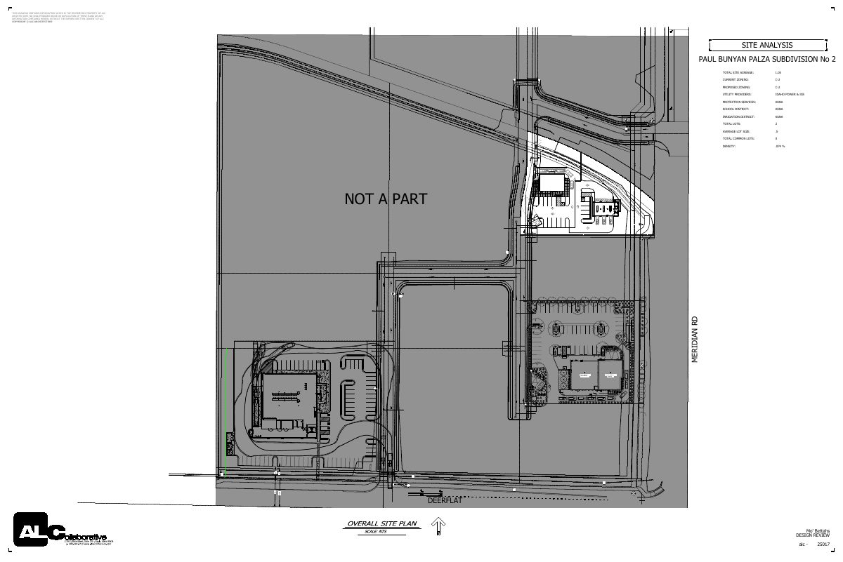 Site plan: Kuna council approves split of commercial lot for fast-food and oil change buildings