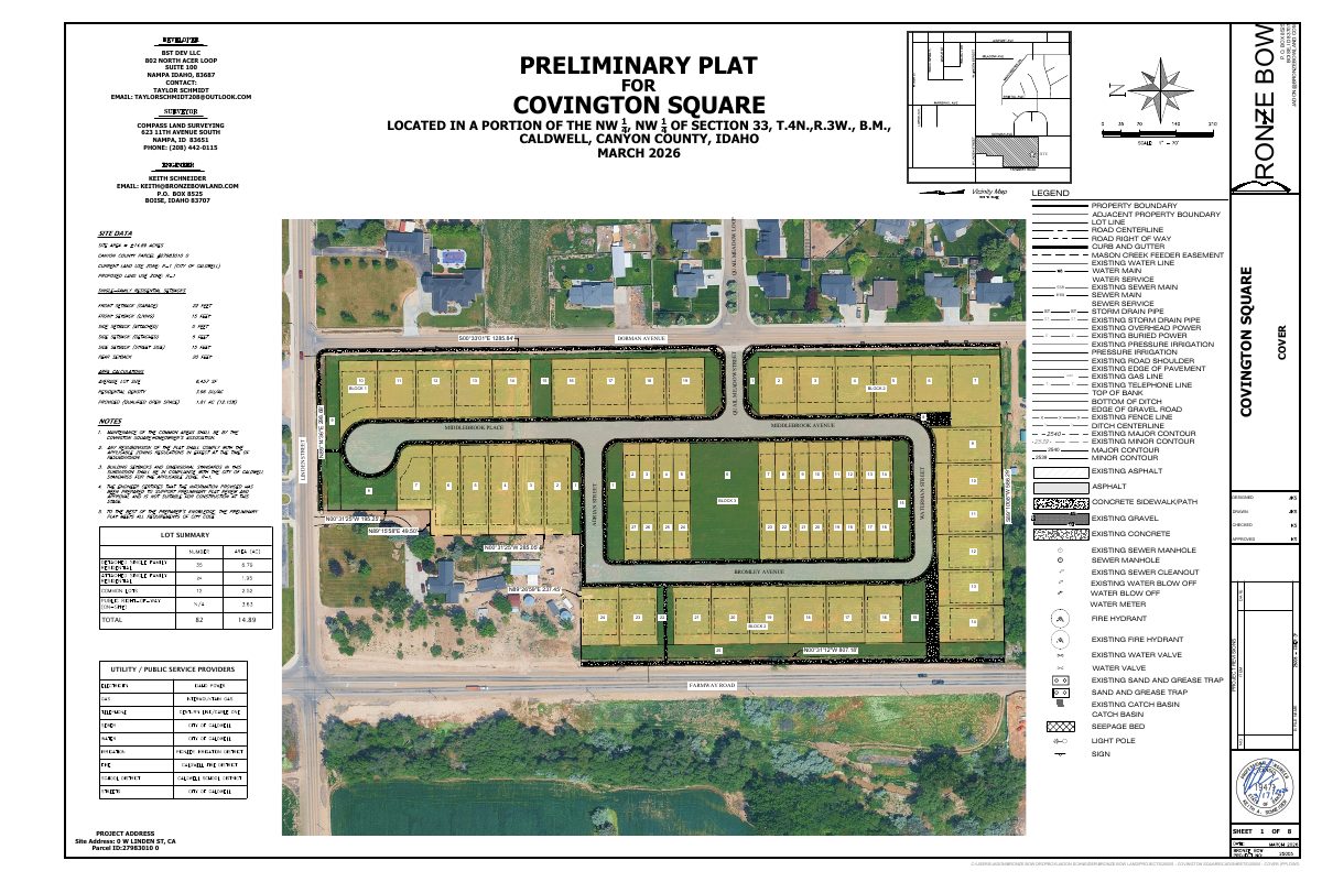 Site plan: Caldwell council denies 48-home subdivision that sought smaller lots