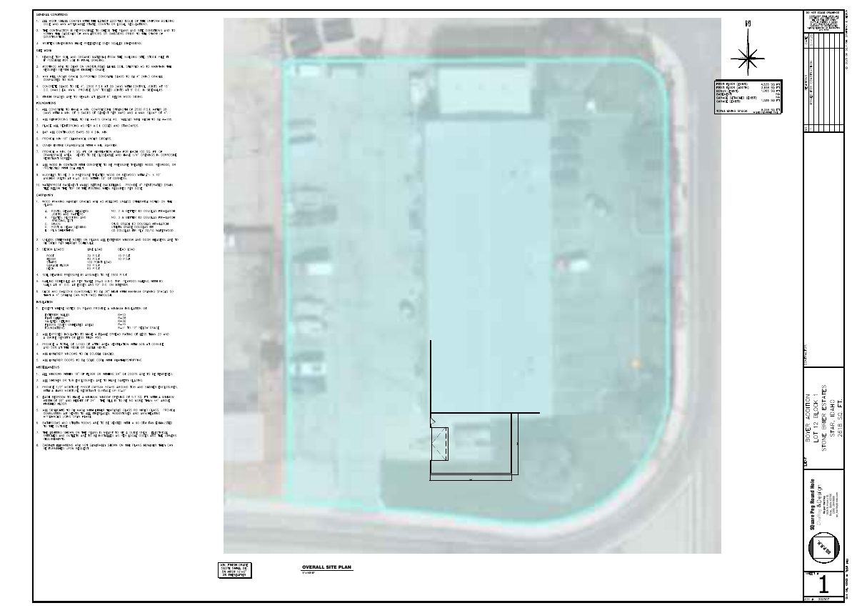 Site plan: Accessory structure on 1-acre industrial site approved