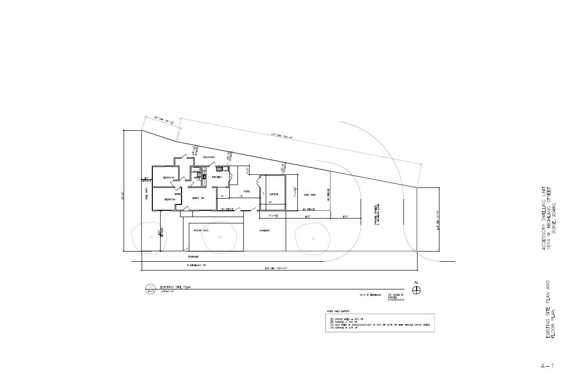 Site plan: Accessory dwelling unit with reduced rear setback approved