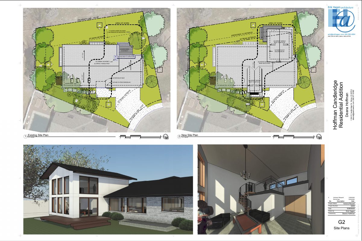 Site plan: Variance sought to build a home addition closer to the rear property line