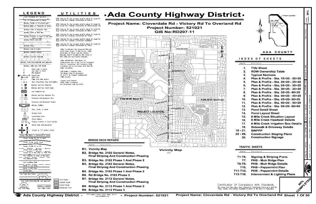 Site plan: Culvert replacement on Eightmile Creek approved as part of road widening