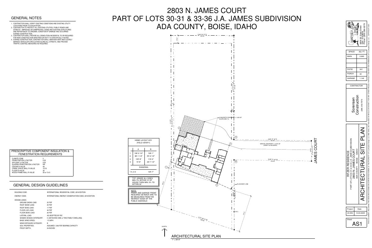Site plan: Floodplain and river system permits sought for single home on 1.14-acre site