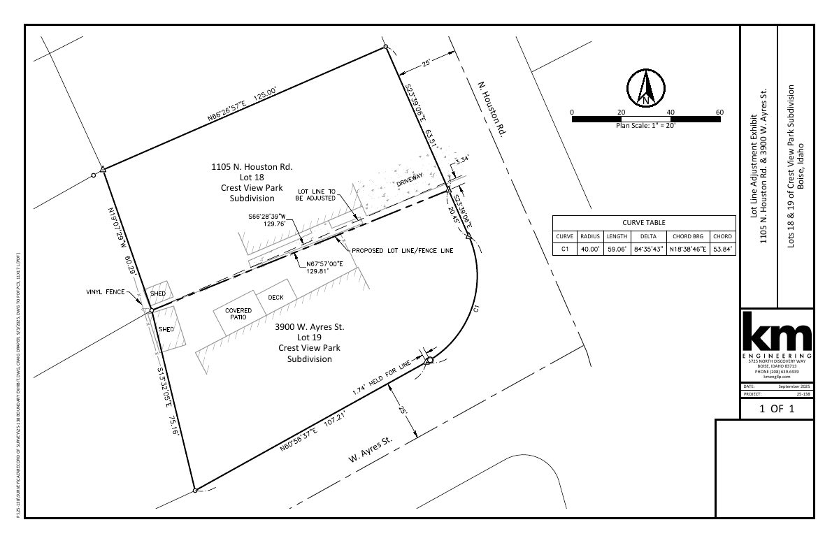 Site plan: Property line adjustment sought for 0.34-acre residential lot