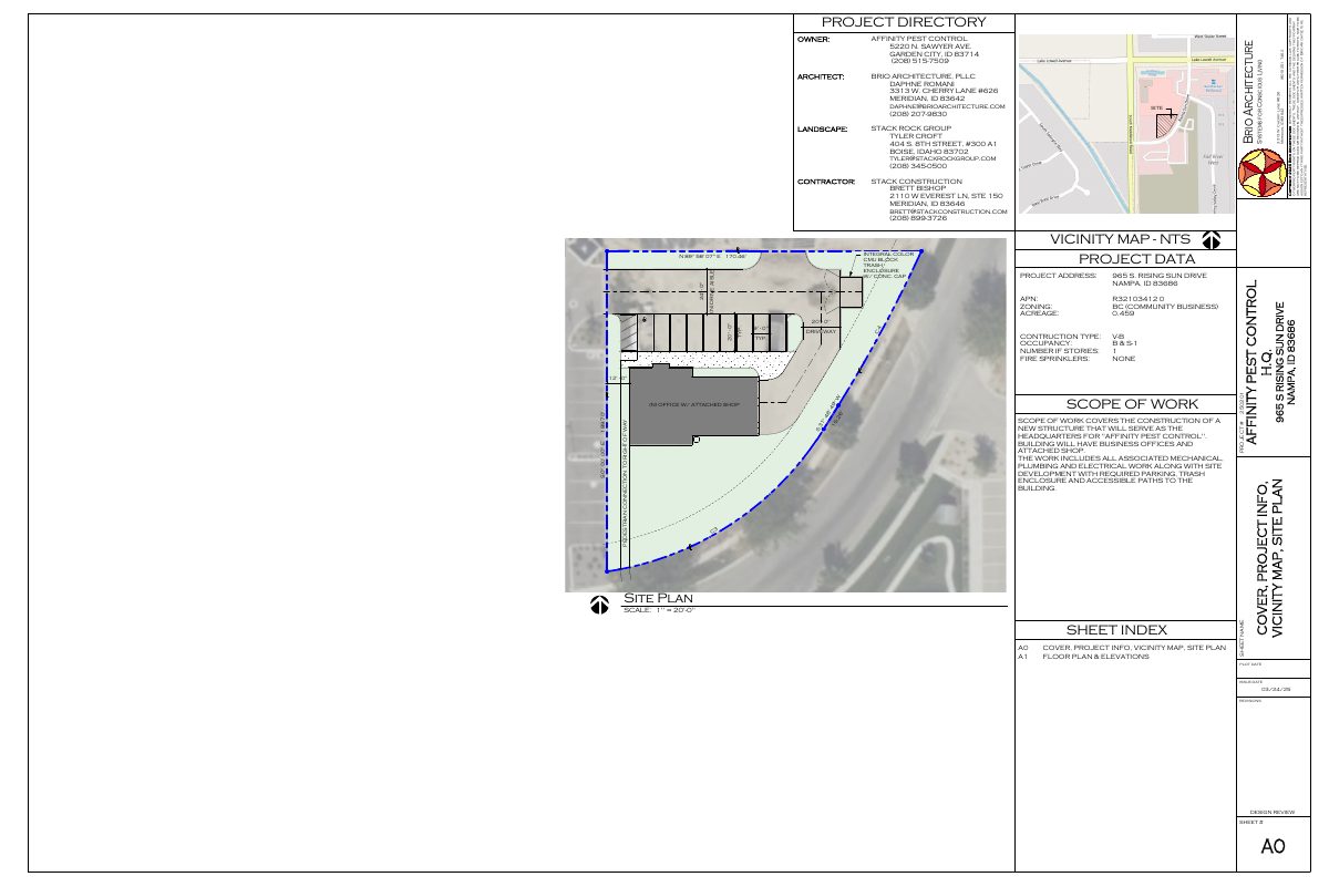 Site plan: Pest control company's 2,600-square-foot headquarters approved with conditions