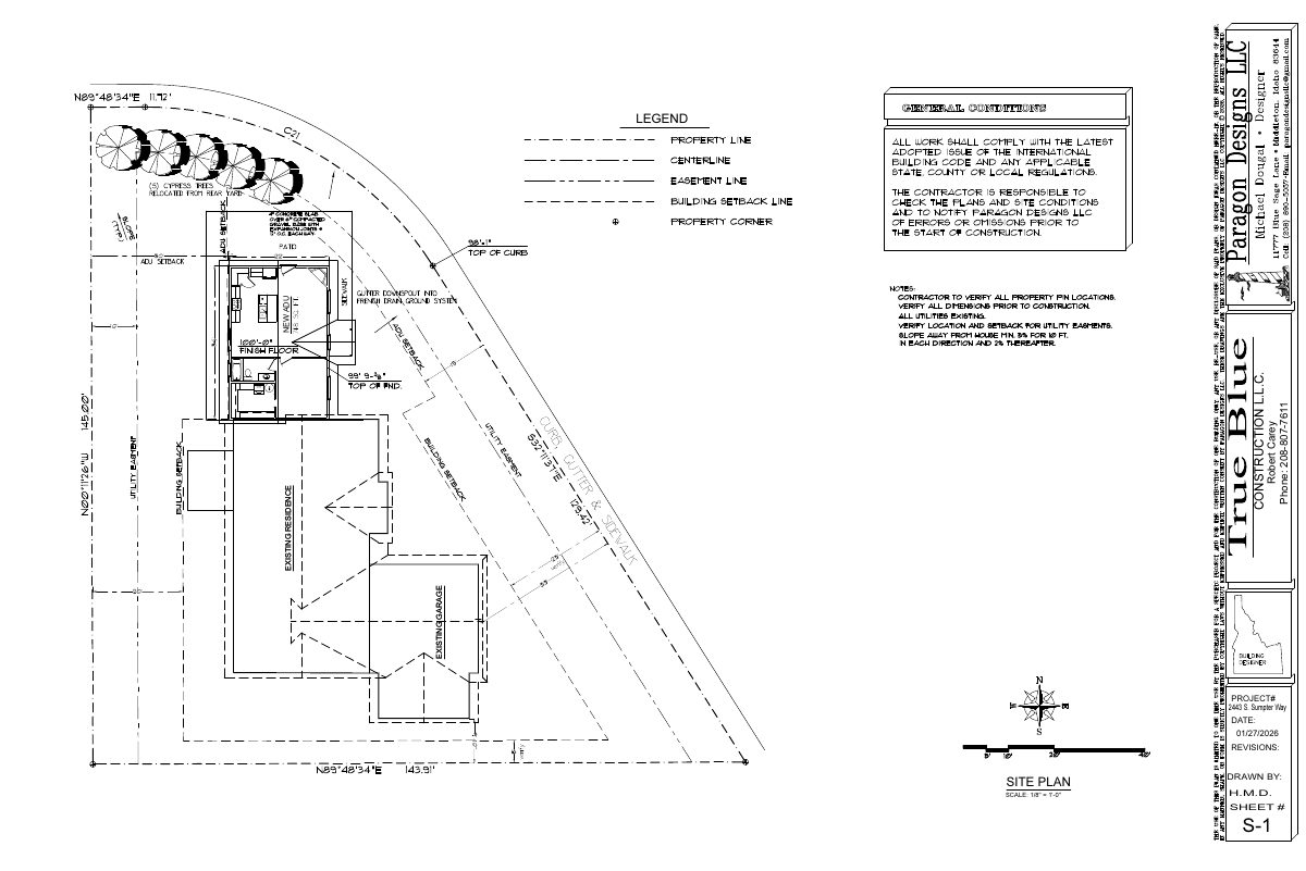 Site plan: Accessory dwelling unit approved for single-family lot