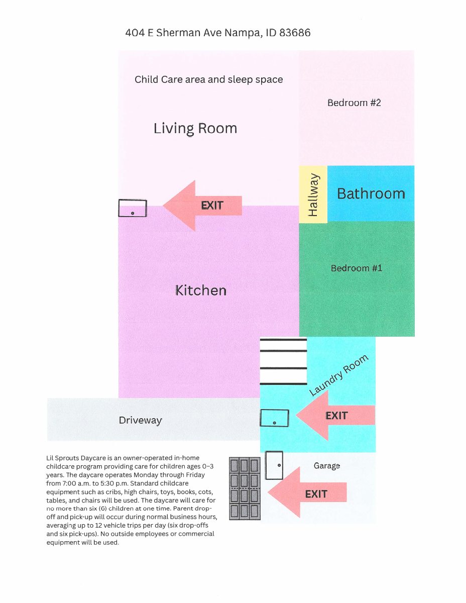 Site plan: Home daycare for children under 3 approved