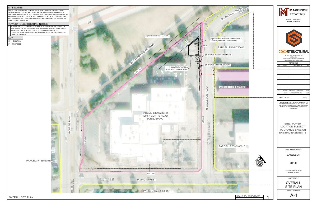 Site plan: Wireless communication facility taller than zone limit approved