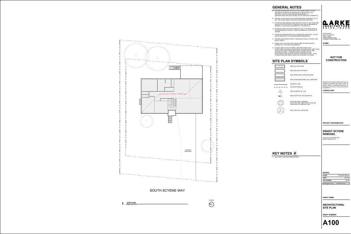 Site plan: Interior remodel of 1,960-square-foot hillside home withdrawn