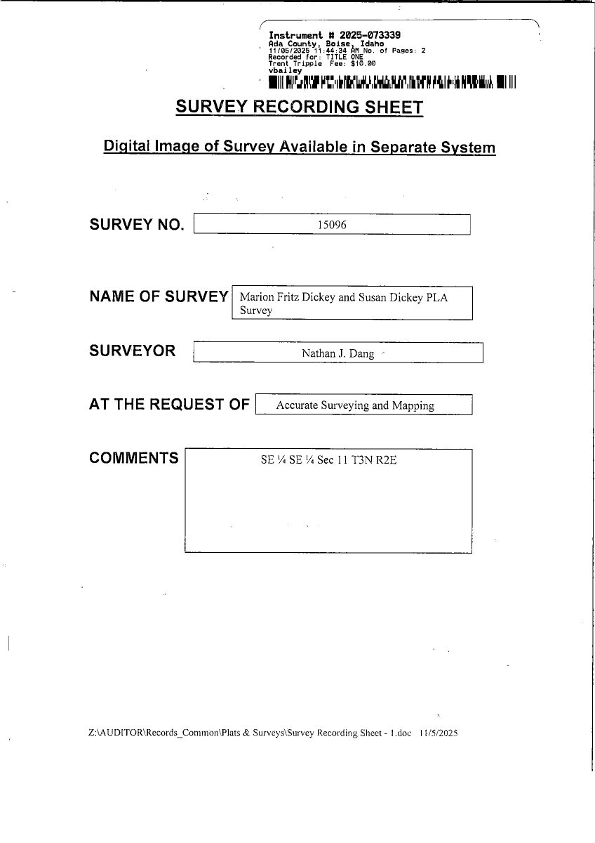 Site plan: Boundary line adjustment between two existing Boise homes is finaled