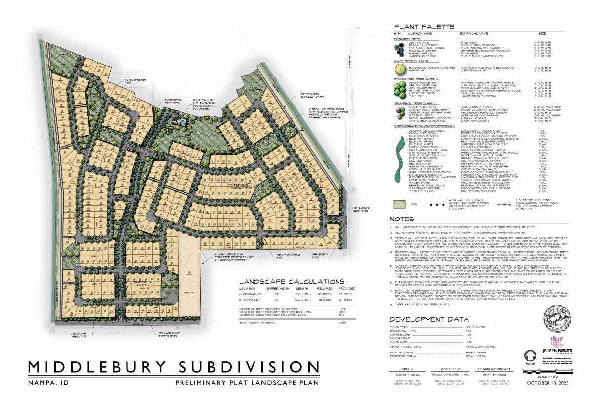 Site plan: 340-home subdivision on 106 acres approved, with a park, pool and community center