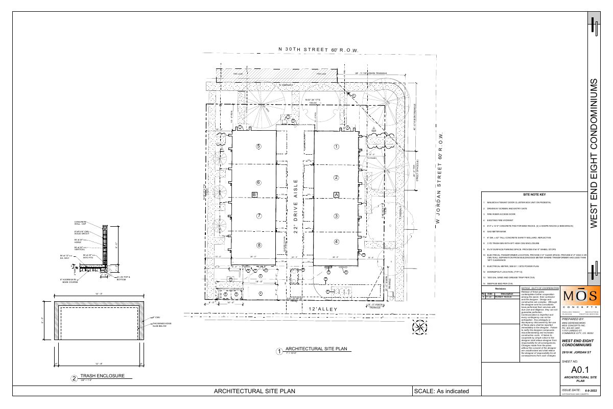 Site plan: Plan would convert 8 existing condo units into individually owned townhome lots