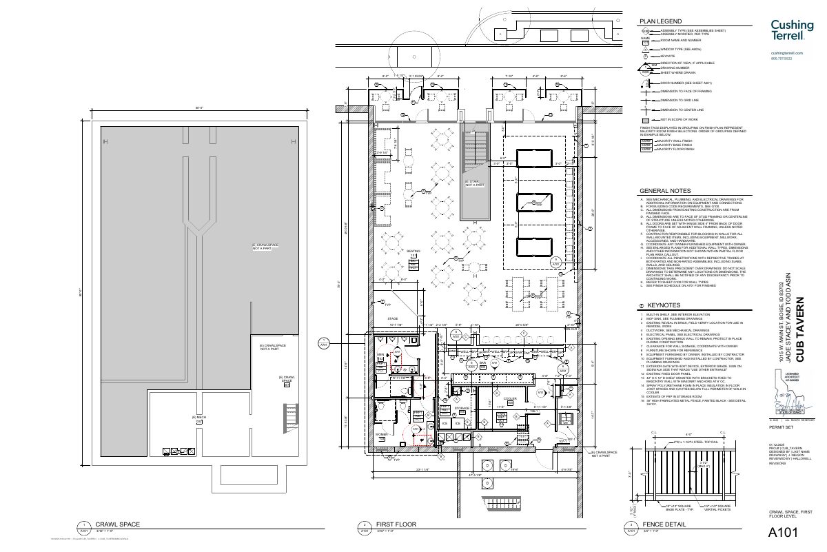 Site plan: Sidewalk cafe approved for tavern on 0.12-acre commercial site