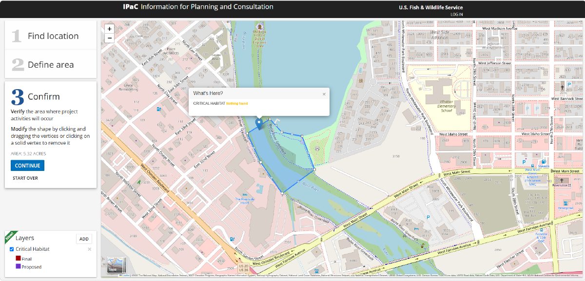 Site plan: Pedestrian bridge over Boise River proposed, with hearing set for Oct. 21