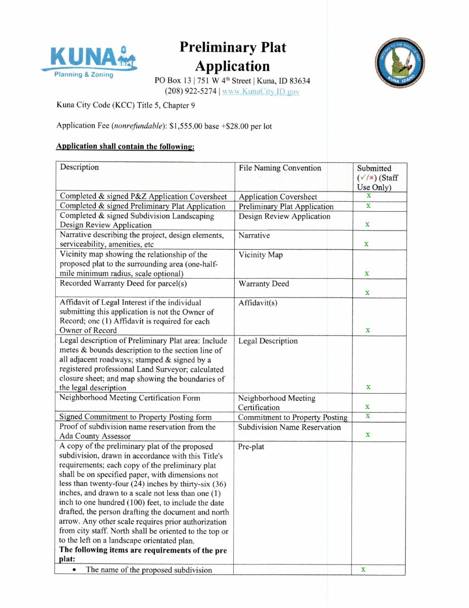 Site plan: Kuna council approves 17-lot Trails End Estates subdivision