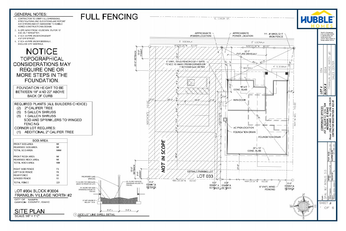 Site plan: Temporary sales office in a home garage approved