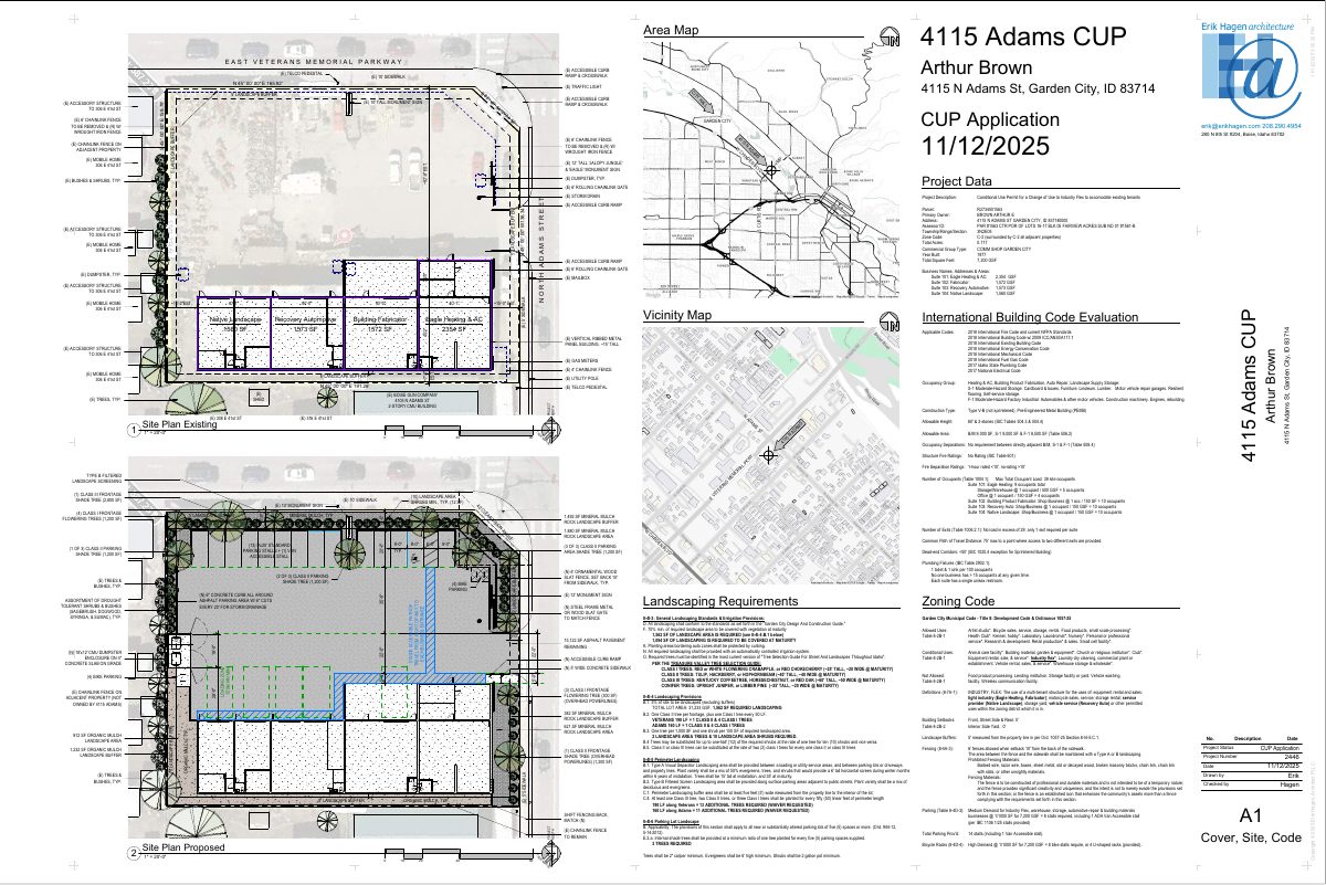 Site plan: Garden City approves flex-industry use in existing 7,200-square-foot building