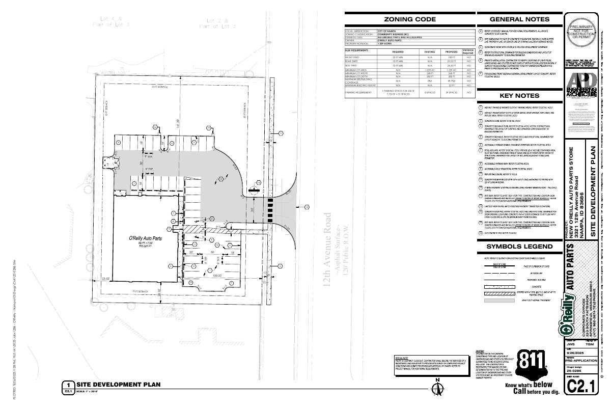 Site plan: 7,745-square-foot auto parts store approved with conditions