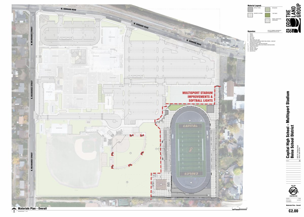 Site plan: Lighting, seating and press box proposed for high school athletic fields