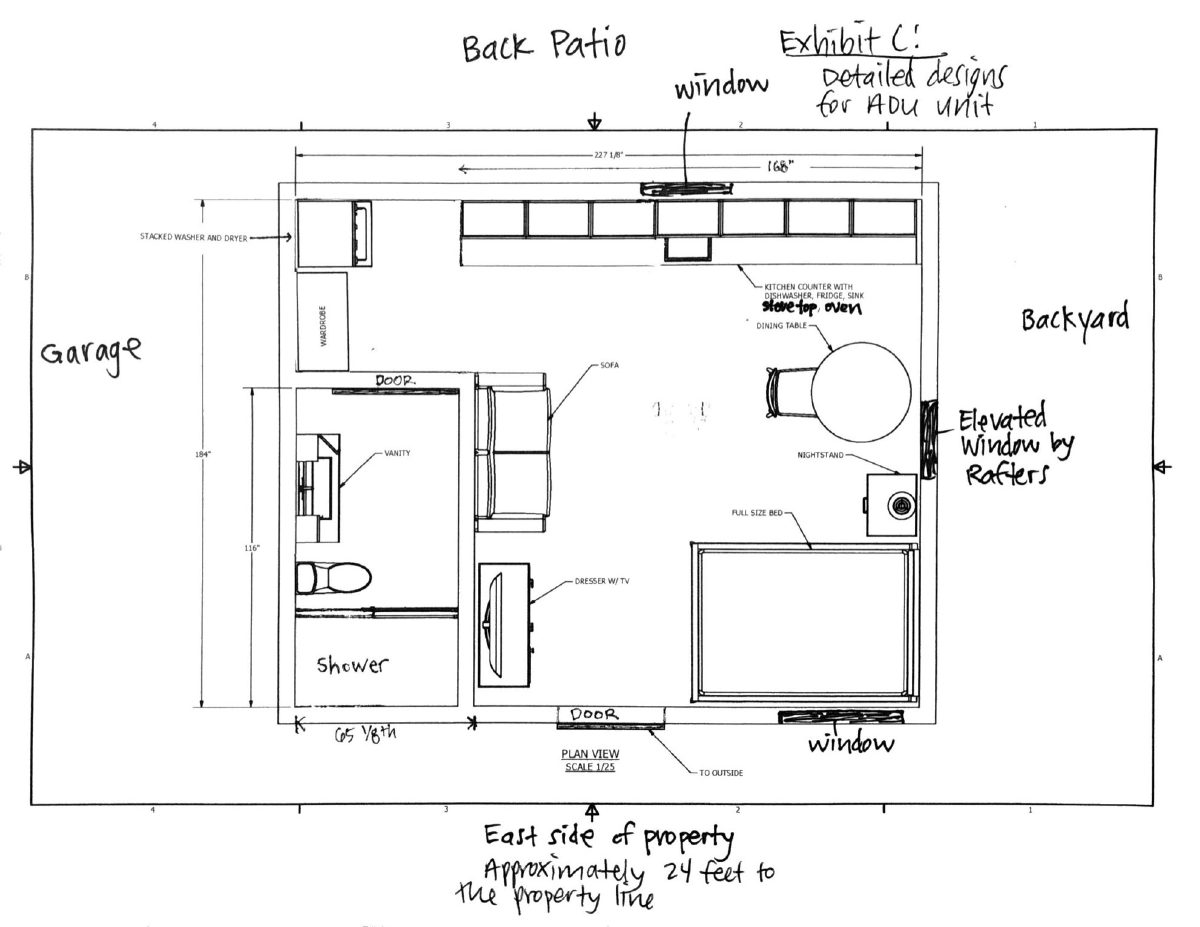 Site plan: Studio apartment converted from space behind garage approved