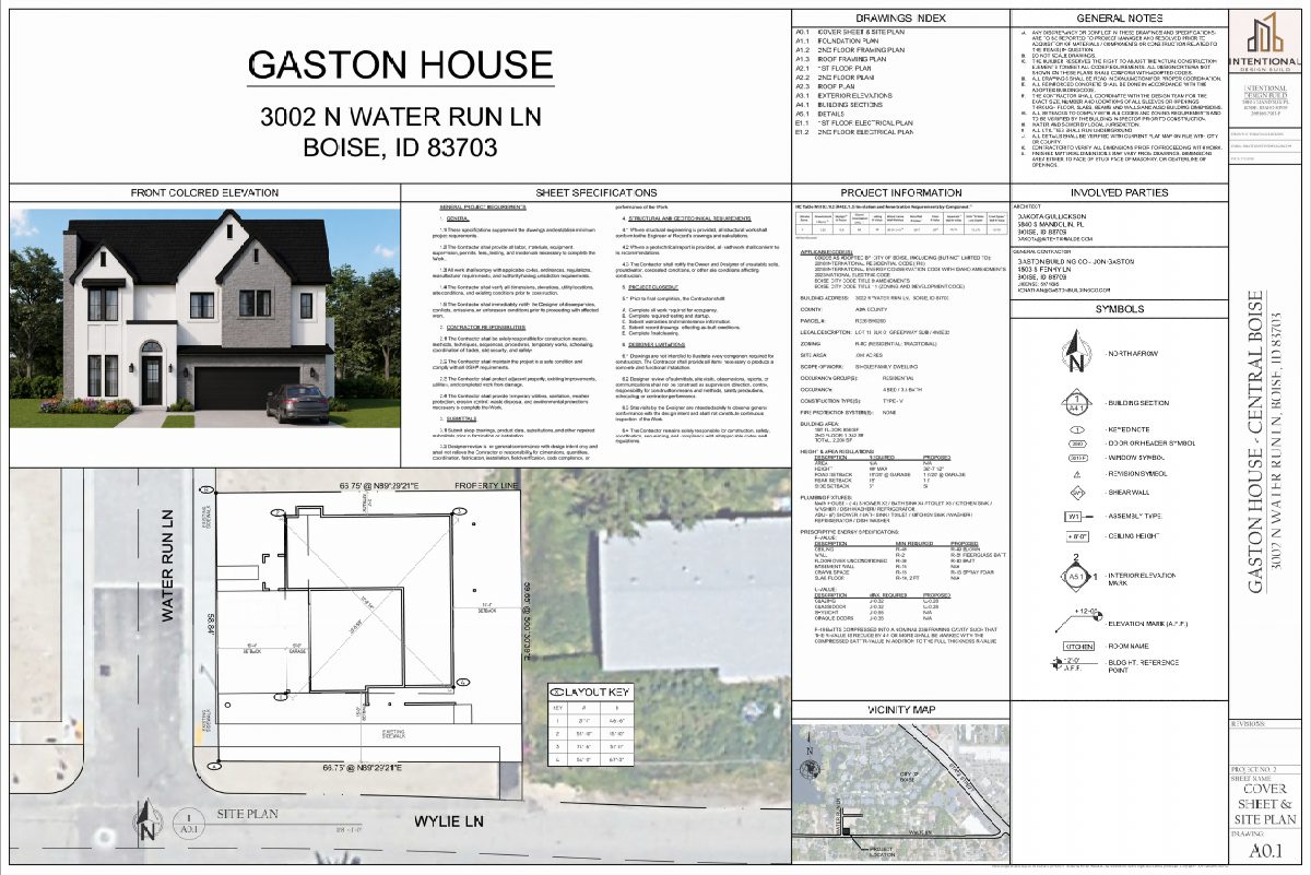 Site plan: Attached accessory dwelling above garage withdrawn for new single-family home