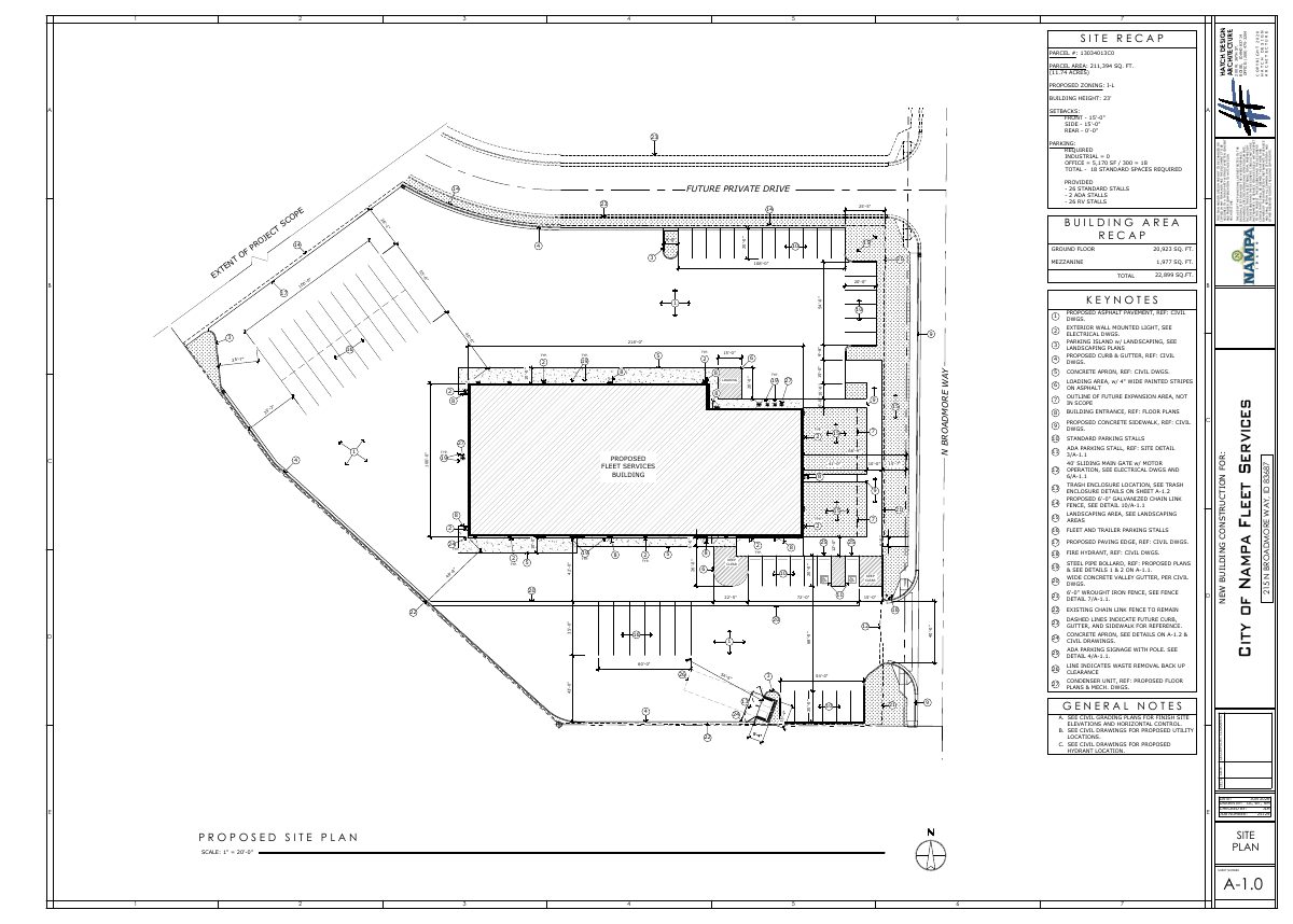 Site plan: 22,900-square-foot city Fleet Services building approved with conditions